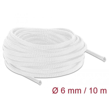 DELOCK fonott kábelharisnya nyújtható 10m x 6mm fehér (20693) (delock20693) asztali számítógép kellék