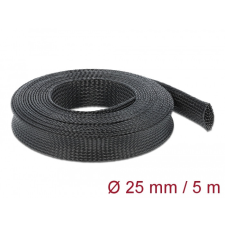DELOCK Fonott kábelharisnya nyújtható 5 m x 25 mm fekete egyéb hálózati eszköz