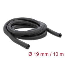 DELOCK Fonott kábelharisnya önzáródó 10 m x 19 mm fekete egyéb hálózati eszköz