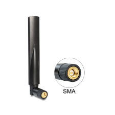 DELOCK GSM / UMTS SMA antenna with flexibilis, fekete egyéb hálózati eszköz