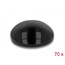 DELOCK Gumi alátét öntapadós 8 x 3 mm 70 db. fekete kábel és adapter