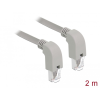 DELOCK Hálózati kábel RJ45 Cat.5e SF/UTP lefelé néző / lefelé néző 2 m