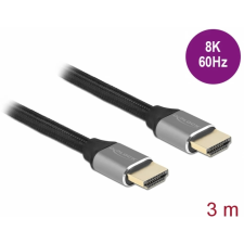 DELOCK HDMI 2.1 Összekötő Szürke 3m 83997 kábel és adapter