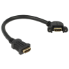 DELOCK HDMI A anya > HDMI A anya Fali kábel, szögletes, 25 cm