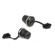 DELOCK HDMI-A beépített csatlakozó porvédelmet biztosító fedéllel (86969) (86969) kábel és adapter