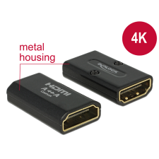 DELOCK - HDMI-A > HDMI-A F/F 4K Gender Changer black - 65659 kábel és adapter