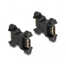 DELOCK HDMI-adapter anya-hüvelyhez csavaros csatlakozással (66068) audió/videó kellék, kábel és adapter