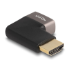  Delock HDMI adapter apa - anya 90 jobbra hajlítva 8K 60 Hz szürke fém