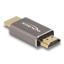 DELOCK HDMI adapter apa - apa 8K 60 Hz szürke fém (60086) (DE60086) kábel és adapter