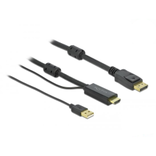 DELOCK HDMI - DisplayPort kábel 4K, 30Hz, 2m (85964) (delock85964) kábel és adapter