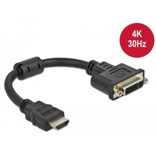 DELOCK HDMI DVI-D Átalakító Fekete 20cm 65206 kábel és adapter