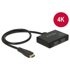 DELOCK HDMI Elosztó Fekete 50cm 87700 kábel és adapter