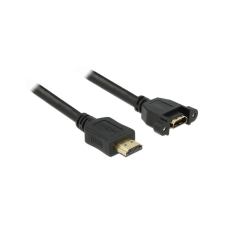 DELOCK HDMI Kabel Ethernet A -> A St/Bu 1.00m Einbau (85102) kábel és adapter