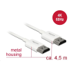 DELOCK HDMI-kábel Ethernettel - HDMI-A-csatlakozódugó > HDMI-A-csatlakozódugó, 3D, 4K, 4,5 m, vékony (85139) (85139)