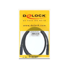 DELOCK HDMI (M) - HDMI (M) 1m 4K Ethernet fekete HDMI kábel audió/videó kellék, kábel és adapter
