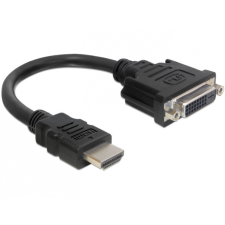 DELOCK HDMI male - DVI 24+1 female 20 cm (65327) kábel és adapter