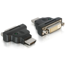 DELOCK HDMI male to DVI-25pin female LED adapter kábel és adapter