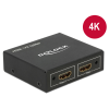 DELOCK hdmi splitter 1x hdmi in 2x hdmi out 4k 87701