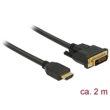 DELOCK HDMI to DVI 24+1 cable bidirectional 2m Black kábel és adapter