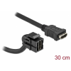 DELOCK HDMI Toldó Fekete 30cm 86853