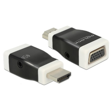 DELOCK - HDMI -> VGA Jack stereo 3,5mm M/F - 65586 kábel és adapter