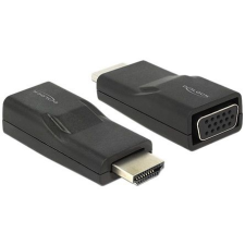 DELOCK HDMI -> VGA M/F adapter fekete kábel és adapter