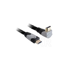 DELOCK HDMI with Ethernet kábel (4K, 2m, derékszögű) kábel és adapter