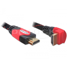 DELOCK High Speed HDMI Ethernet kábel, A-A apa/apa 5,0m hajlított kábel és adapter