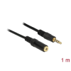 DELOCK Hosszabbító kábel Audio Stereo Jack 3.5 mm apa/ anya IPhone 4 pin 1 m