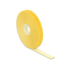 DELOCK Hurkolható rögzítok, 5 m x 13 mm (H x Sz) tekercs, sárga villanyszerelés