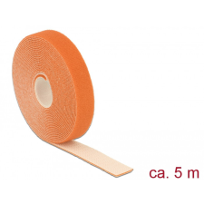 DELOCK Hurkolható rögzítők, 5 m x 20 mm (H x Sz) tekercs, narancssárga villanyszerelés