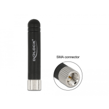 DELOCK ISM 433 MHz antenna SMA apa -0,5 dBi mindenirányú flexibilis fekete egyéb hálózati eszköz