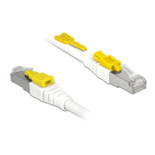 DELOCK Kábel 5 m-es RJ45 Secure csatlakozós Cat.6A kábel és adapter