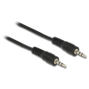 DELOCK kábel Audio DC jack 3.5mm male / male összekötő 2.5m (84001) - Audió kábel