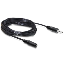 DELOCK kábel audio sztereo jack kábel, 3.5 mm, apa / anya, 5 m kábel és adapter