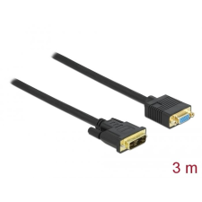 DELOCK Kábel DVI 12+5 csatlakozódugóval - VGA csatlakozódugóval 3m (86754) (DE86754) kábel és adapter