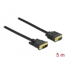 DELOCK Kábel DVI 12+5 csatlakozódugóval - VGA csatlakozódugóval 5 m kábel és adapter