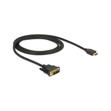 DELOCK Kabel DVI 18+1 St > HDMI-A St 1.0m schwarz (85582) kábel és adapter