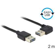 DELOCK kábel, easy-usb 2.0-s a- típusú csatlakozódugó easy-usb 2.0-s-a-típusú csatlakozódugó, ível kábel és adapter