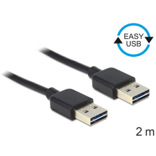  Delock Kábel, EASY-USB 2.0-s A-típusú csatlakozódugó &gt; EASY-USB 2.0-s A-típusú csatlakozódugó, 2 m, kábel és adapter