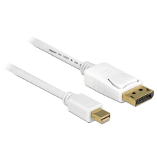 DELOCK Kábel mini Displayport dugó > Displayport dugó 7 m, fehér kábel és adapter