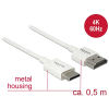 DELOCK Kábel Nagysebességű HDMI Ethernettel - HDMI-A-csatlakozódugó > HDMI Mini-C-csatlakozódugó, 3D