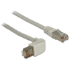 DELOCK kábel RJ45 Cat.5e SFTP szögletes / egyenes 0,5 m