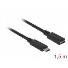 DELOCK kábel usb 10 gbps type-c male / female hosszabbító 1.5m 4k pd 60w 85534 kábel és adapter