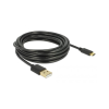 DELOCK Kabel USB 2.0 A > C 4.0m schwarz (83669)