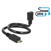  Delock kábel USB 2.0 Micro-B apa > USB 2.0 Micro-B anya OTG ShapeCable 0,35 m