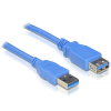  DELOCK kábel USB 3.0 Type-A male / female hosszabbító 2m kék