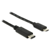  Delock Kábel USB C típus 2.0 dugó > USB 2.0 Micro-B típusú dugó 1 m fekete