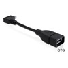 DELOCK kábel USB micro-B (M) - USB 2.0-A (F) OTG, 11 cm