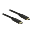  Delock Kábel USB Type-C 2.0 dugó > USB Type-C 2.0 dugó 2,0 m fekete